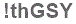 The text to enter in the texbox below is: !thGSY