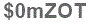 The text to enter in the texbox below is: $0mZOT