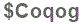 The text to enter in the texbox below is: $Coqog
