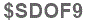 The text to enter in the texbox below is: $SDOF9