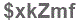 The text to enter in the texbox below is: $xkZmf