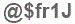 The text to enter in the texbox below is: @$fr1J