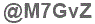 The text to enter in the texbox below is: @M7GvZ