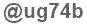 The text to enter in the texbox below is: @ug74b