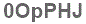 The text to enter in the texbox below is: 0OpPHJ