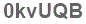 The text to enter in the texbox below is: 0kvUQB