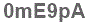 The text to enter in the texbox below is: 0mE9pA