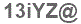 The text to enter in the texbox below is: 13iYZ@