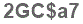 The text to enter in the texbox below is: 2GC$a7