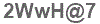 The text to enter in the texbox below is: 2WwH@7