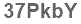 The text to enter in the texbox below is: 37PkbY