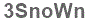 The text to enter in the texbox below is: 3SnoWn