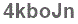 The text to enter in the texbox below is: 4kboJn