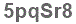 The text to enter in the texbox below is: 5pqSr8