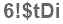 The text to enter in the texbox below is: 6!$tDi