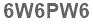 The text to enter in the texbox below is: 6W6PW6