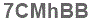 The text to enter in the texbox below is: 7CMhBB