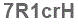 The text to enter in the texbox below is: 7R1crH