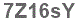 The text to enter in the texbox below is: 7Z16sY