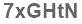 The text to enter in the texbox below is: 7xGHtN