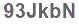 The text to enter in the texbox below is: 93JkbN