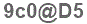 The text to enter in the texbox below is: 9c0@D5
