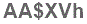 The text to enter in the texbox below is: AA$XVh