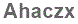 The text to enter in the texbox below is: Ahaczx