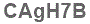 The text to enter in the texbox below is: CAgH7B