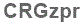 The text to enter in the texbox below is: CRGzpr