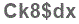 The text to enter in the texbox below is: Ck8$dx