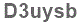 The text to enter in the texbox below is: D3uysb