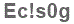 The text to enter in the texbox below is: Ec!s0g