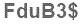 The text to enter in the texbox below is: FduB3$