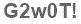 The text to enter in the texbox below is: G2w0T!