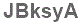 The text to enter in the texbox below is: JBksyA
