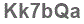 The text to enter in the texbox below is: Kk7bQa