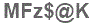 The text to enter in the texbox below is: MFz$@K
