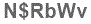 The text to enter in the texbox below is: N$RbWv