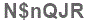 The text to enter in the texbox below is: N$nQJR