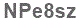 The text to enter in the texbox below is: NPe8sz