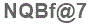 The text to enter in the texbox below is: NQBf@7