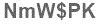 The text to enter in the texbox below is: NmW$PK