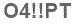 The text to enter in the texbox below is: O4!!PT