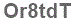 The text to enter in the texbox below is: Or8tdT