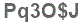 The text to enter in the texbox below is: Pq3O$J