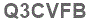 The text to enter in the texbox below is: Q3CVFB