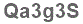 The text to enter in the texbox below is: Qa3g3S