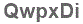 The text to enter in the texbox below is: QwpxDi