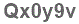 The text to enter in the texbox below is: Qx0y9v